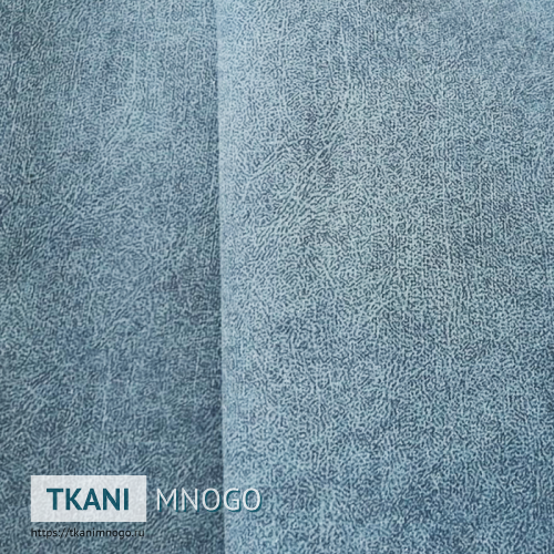 Фото обивки велюра “Арка 12” (узор голубой)