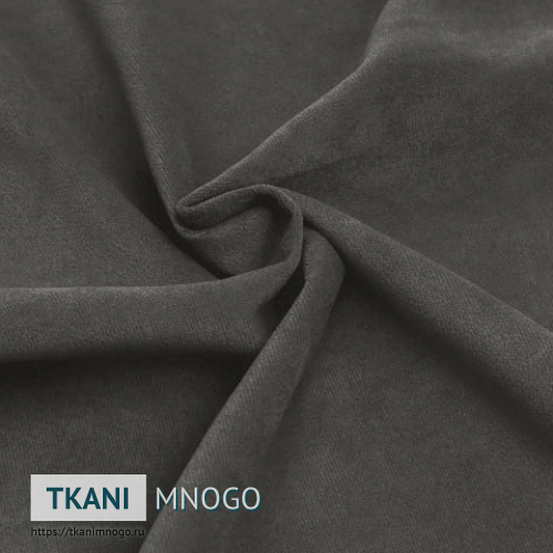 Фото ткани велюра “cf005-3” (однотонный коричневый)