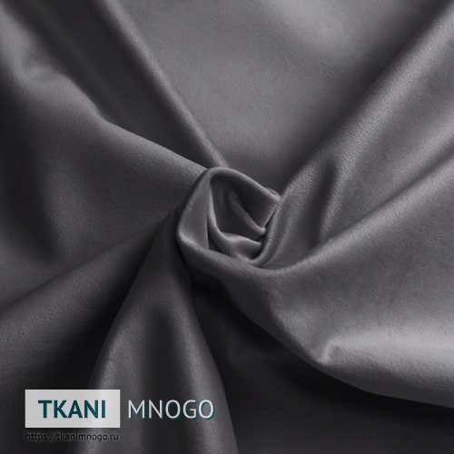 Фото фактуры велюра “MR-12” (однотонный серый)