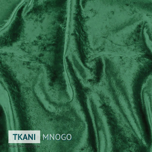 Фото внешнего вида велюра “30” (однотонный зеленый)