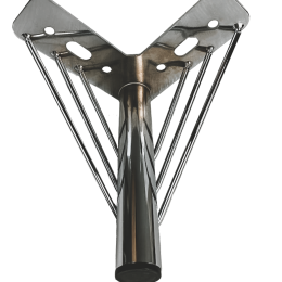 Опора угловая М019 Н150 хром (опора мебельная)
 - Опоры мебельные хромированные
