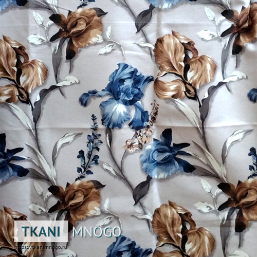 Фото внешнего вида микровелюра “831-3” мультиколор, цветы.