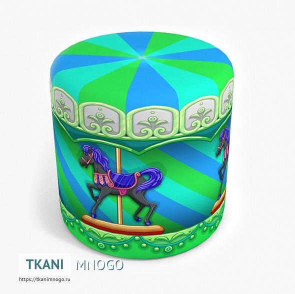 Фото внешнего вида мебельных принтов “Карусель 14” детские - индивидуальная печать