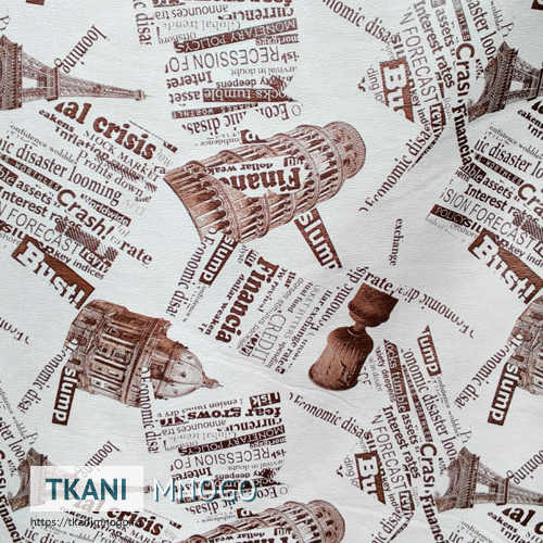 Фото текстиля 625-1 артикул - белый город. Производитель Китай. Замша - фактура.